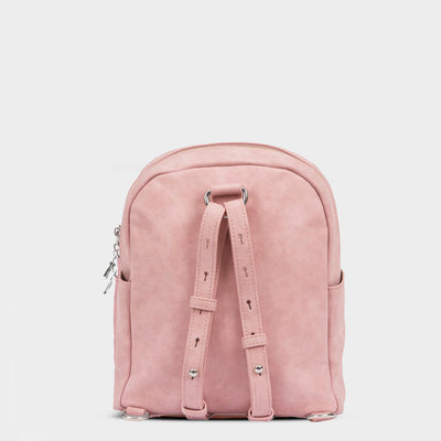 Arya Mini Backpack (Suede/Silver) - Packs