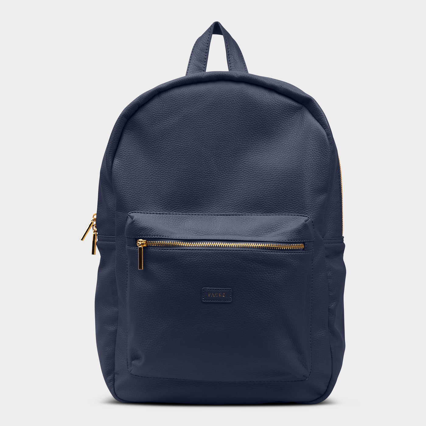Black and Blue Leather Backpack