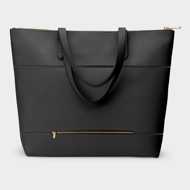 トートバッグ [The Row] Maya Tote Bag in Leather Maya Tote Bag Black in Leather – The Row